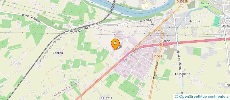 localisation de l'entreprise SCI VITALE FAUDON  CHATEAUNEUF-SUR-ISERE