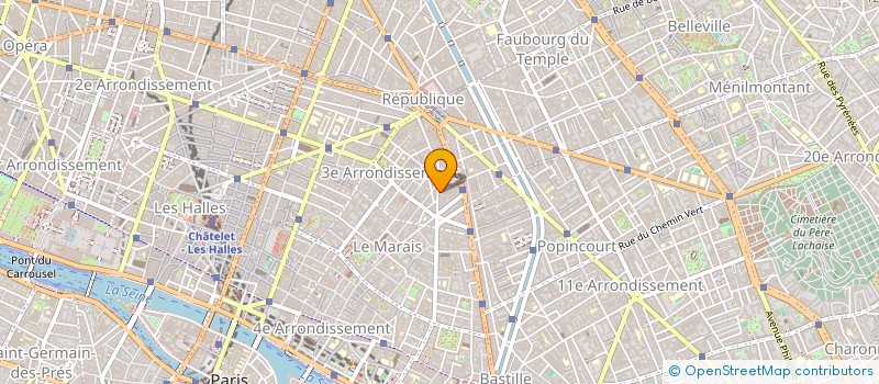 localisation de l'entreprise SCI VITALIS ITALIE  PARIS