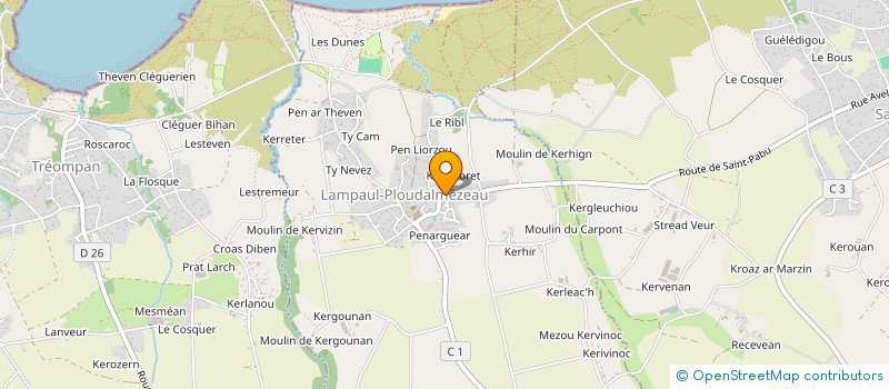 localisation de l'entreprise SCI VITALIUM  LAMPAUL-PLOUDALMEZEAU