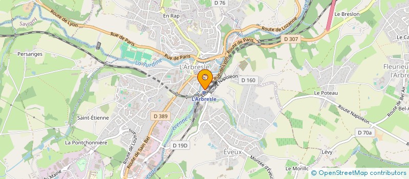 localisation de l'entreprise SCI VITALLI  L'ARBRESLE