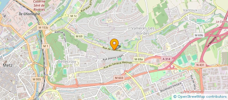 localisation de l'entreprise SCI VITAMIN'M  METZ