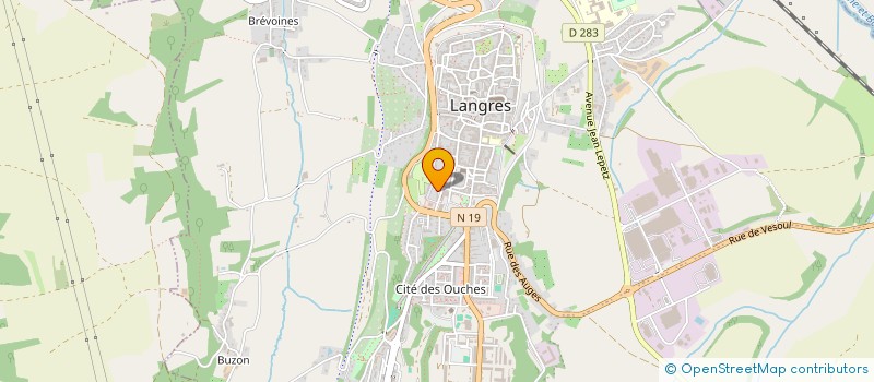 localisation de l'entreprise SCI VITAMINES à LANGRES