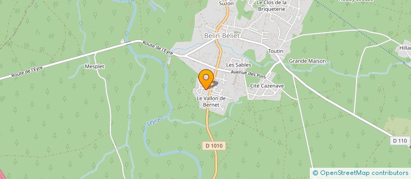 localisation de l'entreprise SCI VITEGA  BELIN-BELIET