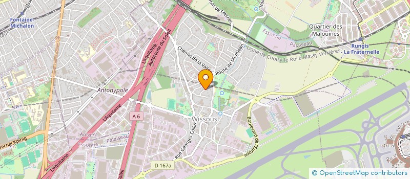 localisation de l'entreprise SCI VITEK à WISSOUS
