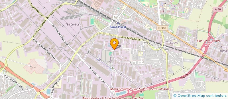 localisation de l'entreprise SCI VITHALE à CORBAS