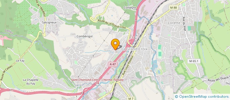 localisation de l'entreprise SCI VITI  LA GRAND-CROIX