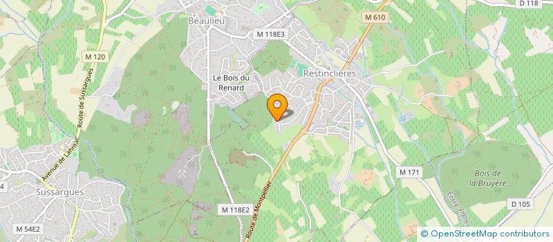 localisation de l'entreprise SCI VITOCABA  RESTINCLIERES