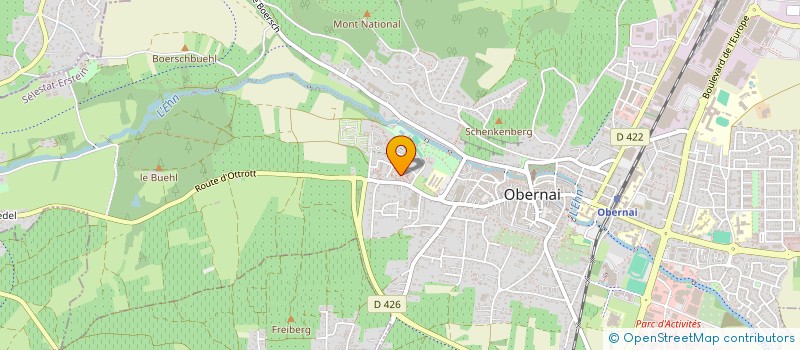 localisation de l'entreprise SCI VITORO à OBERNAI
