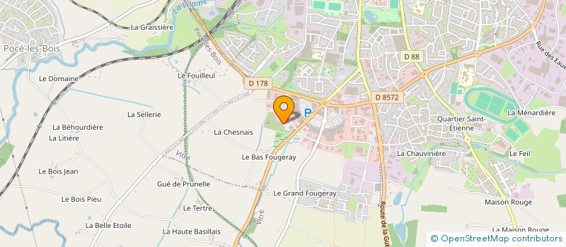 localisation de l'entreprise SCI VITRE 5  RENNES
