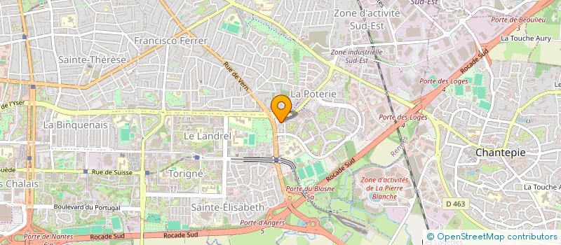 localisation de l'entreprise SCI VITRE LES ALLES DU PARC à RENNES
