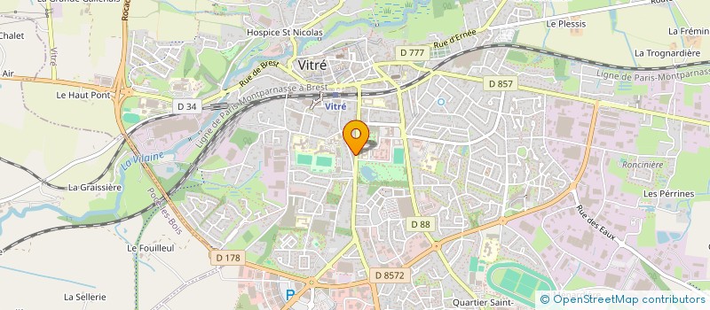 localisation de l'entreprise SCI VITRE PATRIMOINE IMMOBILIER  VITRE