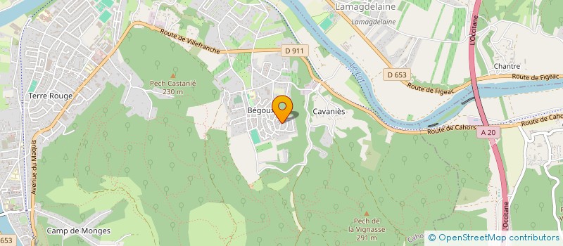 localisation de l'entreprise SCI VITRUVE  CAHORS