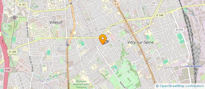 localisation de l'entreprise SCI VITRY STANISLAS KOSTKA  VITRY-SUR-SEINE