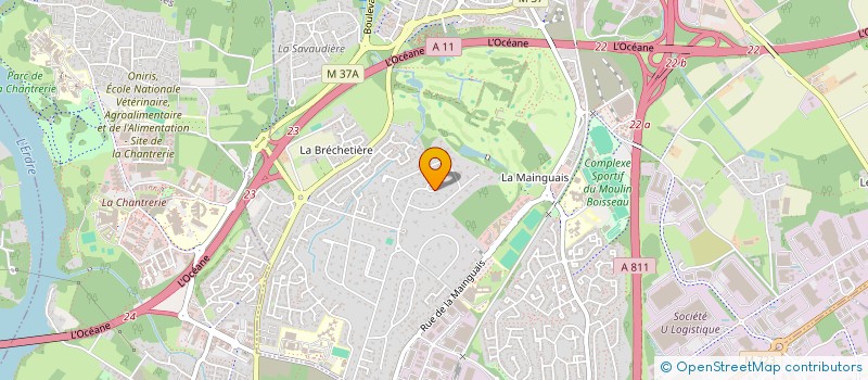 localisation de l'entreprise SCI VITTEFLEUR  CARQUEFOU