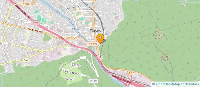 localisation de l'entreprise SCI VITTORELLI FRERES  CLUSES