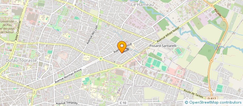 localisation de l'entreprise SCI VITTORI à PAU