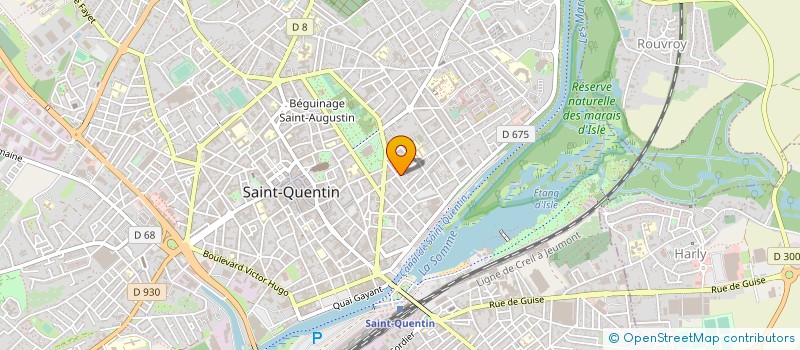 localisation de l'entreprise SCI VIVA à SAINT-QUENTIN