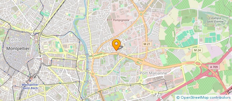 localisation de l'entreprise SCI VIVA à MONTPELLIER