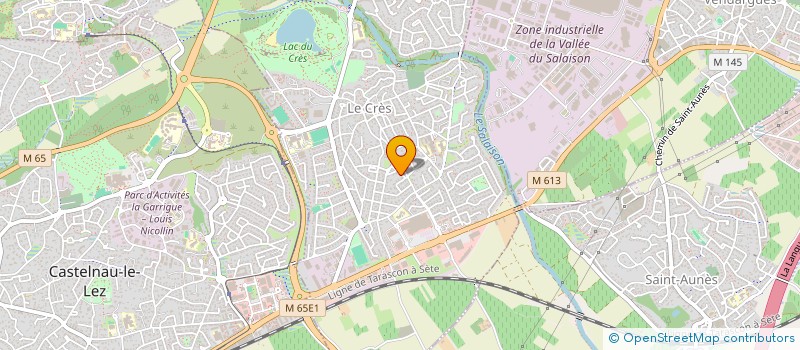 localisation de l'entreprise SCI VIVA  LE CRES