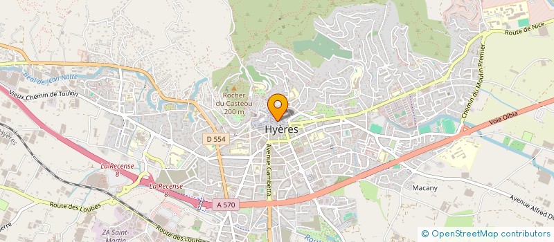 localisation de l'entreprise SCI VIVACRIS à HYERES