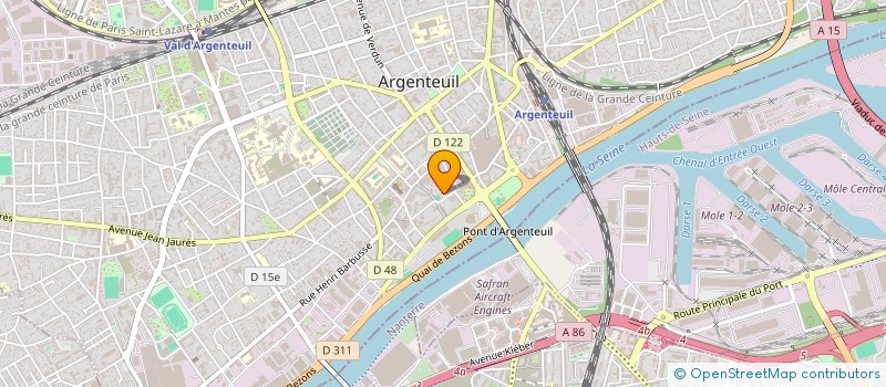 localisation de l'entreprise SCI VIVAL  ARGENTEUIL