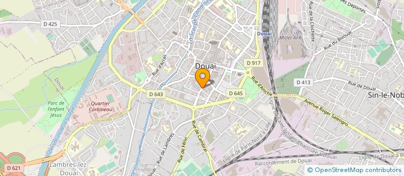 localisation de l'entreprise SCI VIVALDI à DOUAI