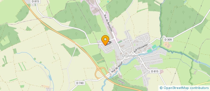 localisation de l'entreprise SCI VIVALDI  DRULINGEN