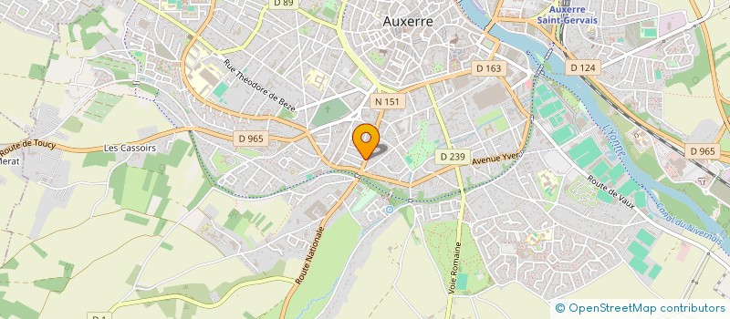 localisation de l'entreprise SCI VIVALDI à AUXERRE