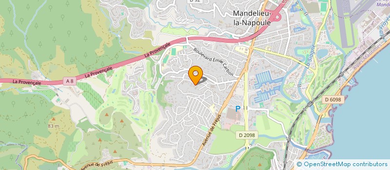 localisation de l'entreprise SCI VIVALDI  PEGOMAS