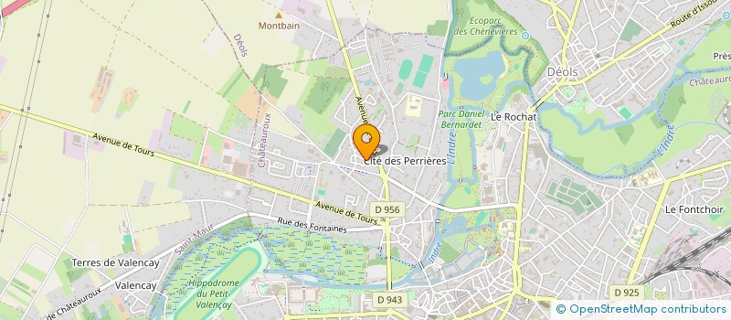 localisation de l'entreprise SCI VIVALDI à CHATEAUROUX