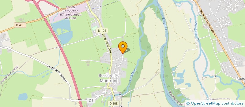 localisation de l'entreprise SCI VIVALDI  BOISSET-LES-MONTROND