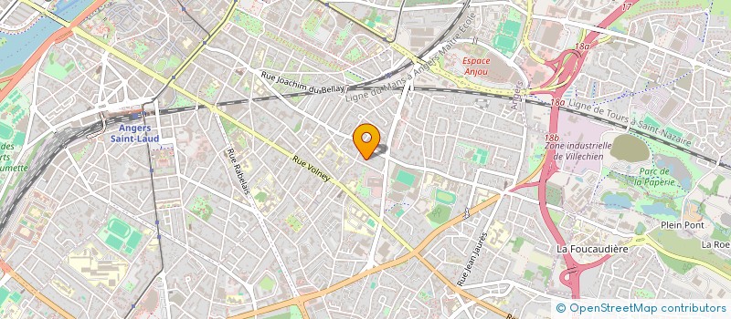 localisation de l'entreprise SCI VIVALDI à ANGERS