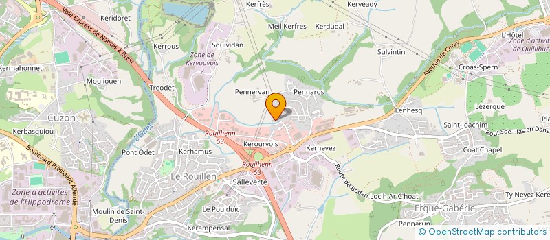 localisation de l'entreprise SCI VIVALDI  ERGUE-GABERIC