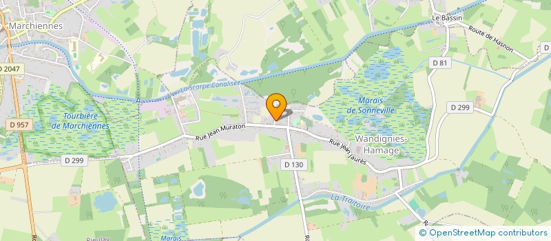 localisation de l'entreprise SCI VIVALDI  WANDIGNIES-HAMAGE