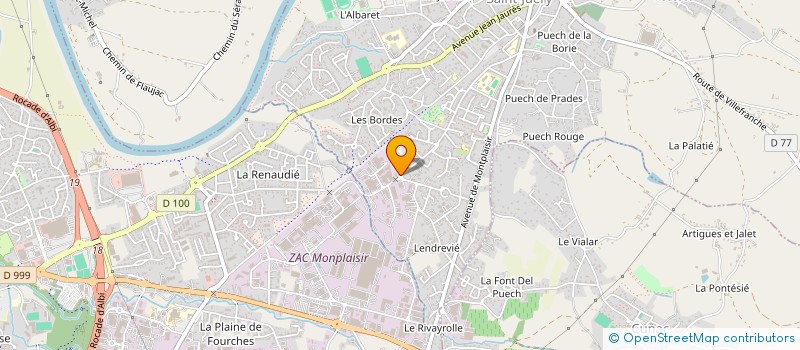 localisation de l'entreprise SCI VIVALDO  SAINT-JUERY