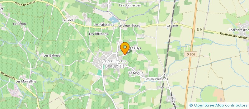 localisation de l'entreprise SCI VIVALIS  BELLEVILLE-EN-BEAUJOLAIS