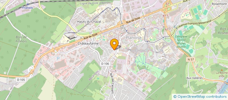 localisation de l'entreprise SCI VIVARAIS  BESANCON