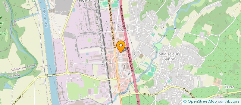 localisation de l'entreprise SCI VIVARAIS MEUBLE  SALAISE-SUR-SANNE