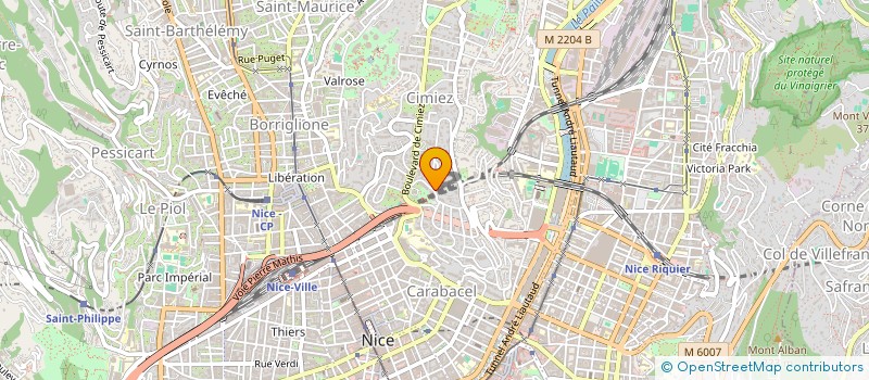 localisation de l'entreprise SCI VIVE à NICE