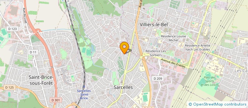 localisation de l'entreprise SCI VIVENDA DOS SANTOS  SARCELLES