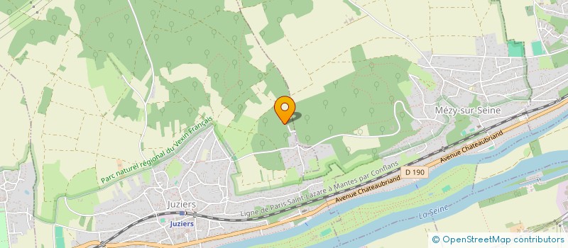 localisation de l'entreprise SCI VIVES à JUZIERS