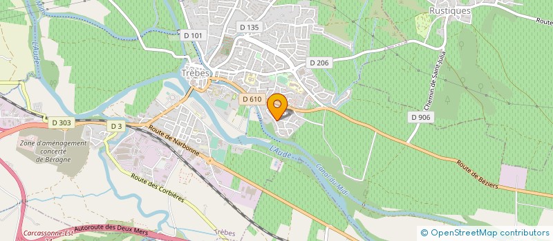 localisation de l'entreprise SCI VIVES STEPHAN  TREBES