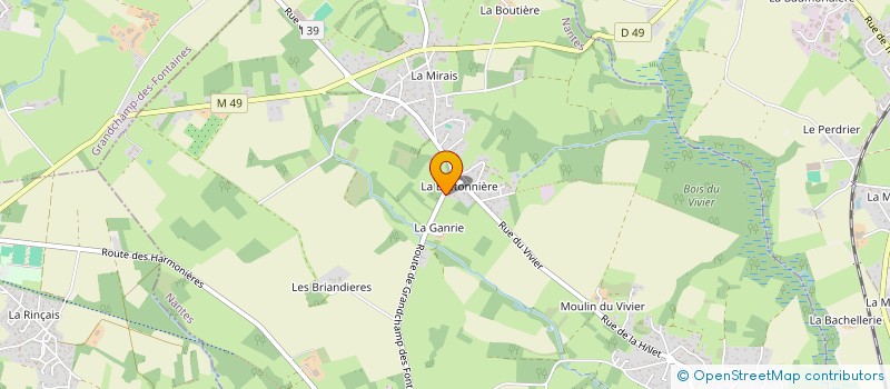 localisation de l'entreprise SCI VIVIER  LA CHAPELLE-SUR-ERDRE
