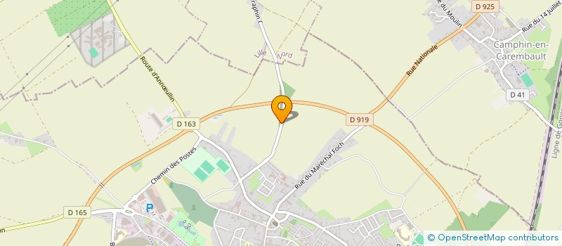 localisation de l'entreprise SCI VIVIER BORDEAUX BASTIDE  CARVIN