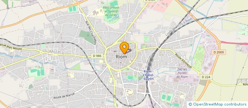 localisation de l'entreprise SCI VIVIER BOUCHARDON  RIOM