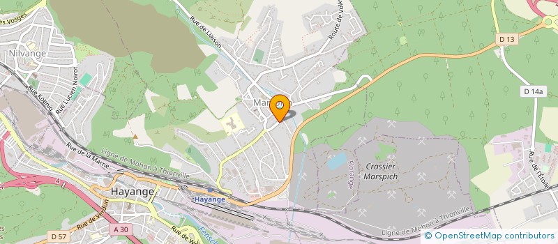 localisation de l'entreprise SCI VIVOIX-KREMER  HAYANGE