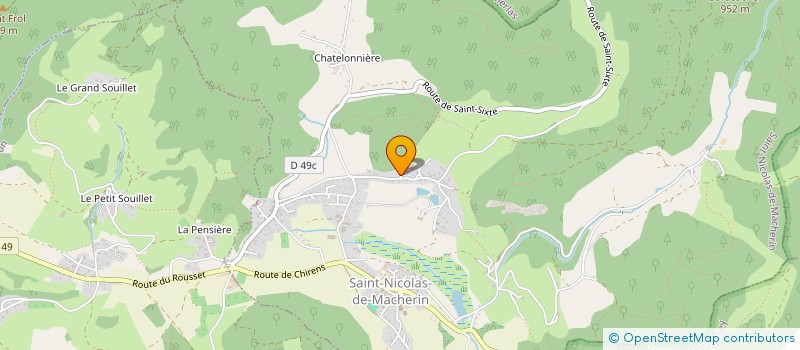 localisation de l'entreprise SCI VIVRA NATURA  SAINT-NICOLAS-DE-MACHERIN