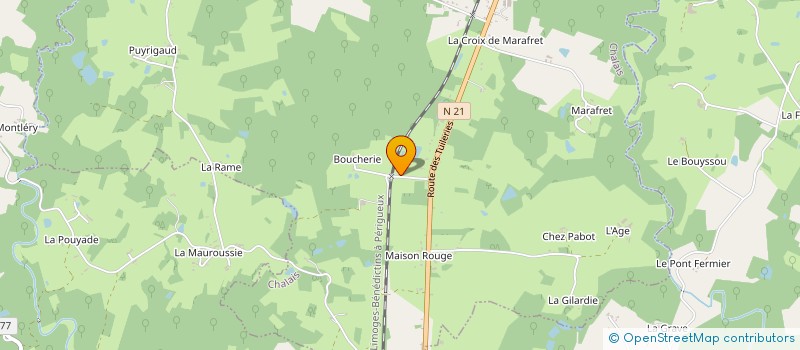 localisation de l'entreprise SCI VIVREBIEN  SARRAZAC