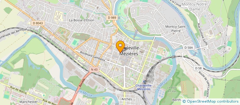 localisation de l'entreprise SCI VIXA  CHARLEVILLE-MEZIERES