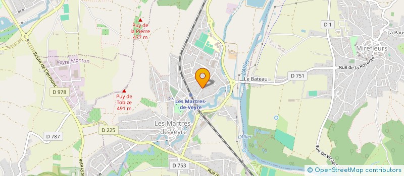 localisation de l'entreprise SCI VIZCG63  LES MARTRES-DE-VEYRE